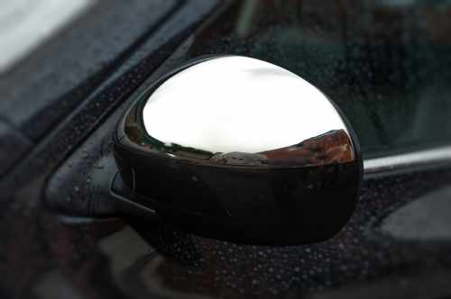Накладки на дзеркала Nissan Juke 2010-2019, нержавіюча сталь, Carmos (2 шт)