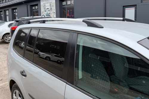 Рейлинги Volkswagen Touran 1T 2010-2015, хромированные, пластиковые ножки, DDU (2 шт)