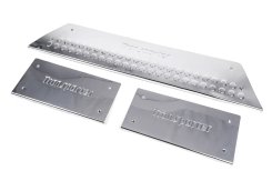 Накладки на внутрішні пороги Volkswagen T5 2010-2015 / T5 Multivan 2003-2010, 3 двері, Multivan, нержавіюча сталь, Carmos (3 шт)