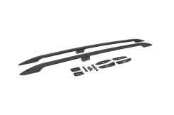 Рейлінги Toyota Land Cruiser 200 2007-2021, чорні, турецький дизайн, металеві ніжки, DDU (2 шт)
