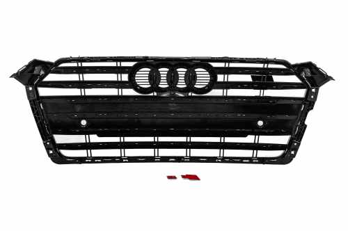 Передня решітка радіатора S-Style Audi A5 2016-2019, чорна, GT Tuning