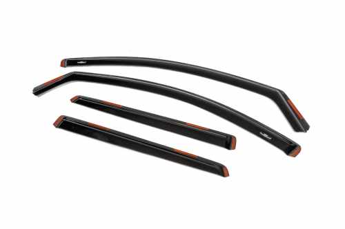 Ветровики Nissan Qashqai 2014-2021, вставные, HIC (4 шт)