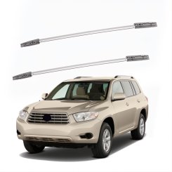 Рейлінги оригінальний дизайн Grey (2 шт) для Toyota Highlander 2008-2013рр.