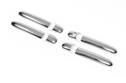 Накладки на ручки дверей Volkswagen Sharan 1995-2010 / Ford Galaxy 1995-2006 / Polo 1994-2001, нержавіюча сталь, Carmos (4 шт)