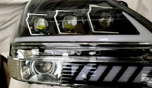 Передние фары Full LED черные RP для Lexus RX300 1998+