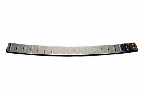 Накладка на задній бампер Mercedes E-class W211 2002-2009, нержавіюча сталь, Carmos