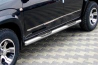 Боковые трубы Kia Carens 1999-2012, нержавеющая сталь, CAN (2 шт)