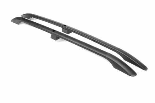 Рейлінги Nissan Qashqai 2007-2014, чорні, металеві ніжки, DDU (2 шт)