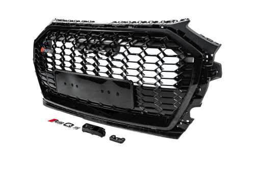 Передняя решетка RSQ-Style Audi Q5 2020-2025, черная, GT Tuning
