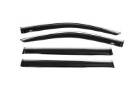 Вітровики Toyota Highlander 2013-2019, з хромованим молдингом, HIC (4 шт)