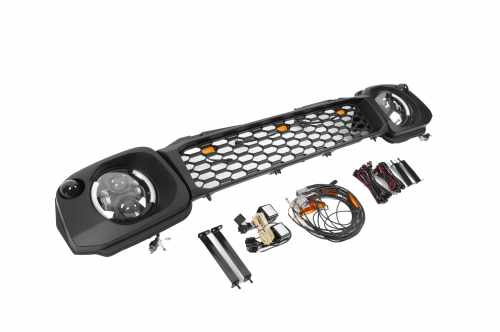 Комплект фар и решётки Suzuki Jimny JB43 1998-2018, OffRoad, GBT