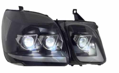 Передние фары Full LED черные RP для Lexus LX470 1998+