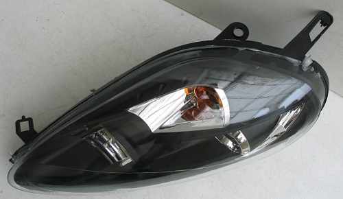 Передні фари чорні для Fiat Grande Punto 2005-2009