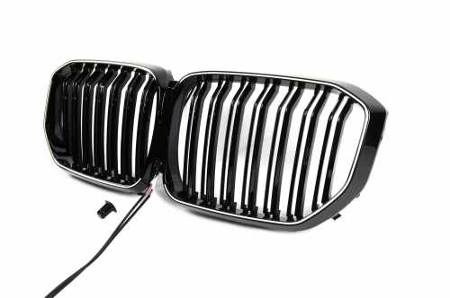 Ніздрі BMW M-Look LED (чорний глянець) BMW X5 G05 2019-2022, GBT