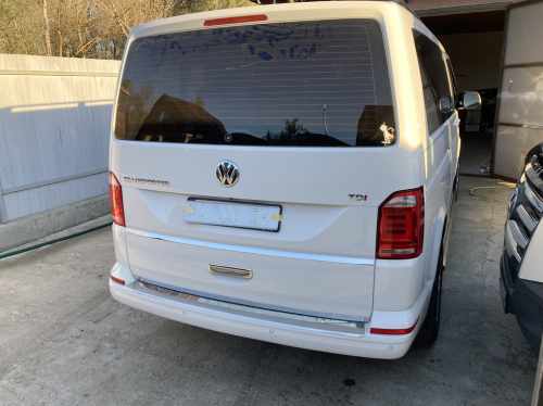 Накладка на ручку задніх дверей Volkswagen T6 2015-2024, нержавіюча сталь, Carmos