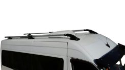 Рейлінги Mercedes Sprinter W901/902/903/904/905/W906 1995-2018 / Volkswagen LT / Volkswagen Crafter, сірі, оригінальний дизайн, Erkul (2 шт)