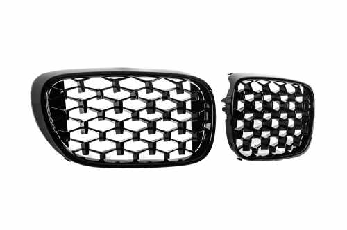 Ніздрі Diamond Black (чорний глянець) BMW 7 серія G11/G12 2016-2019, GBT