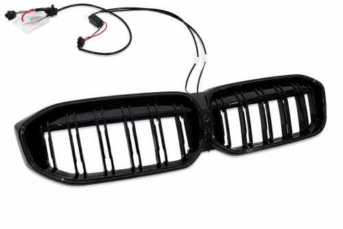 Ніздрі M-Look LED (чорний глянець) BMW 3 серія G20/G21 2022+, GBT