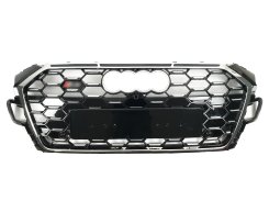 Решетка радиатора Chrome Black (Gloss) (в стиле S5) для AUDI A5 B9 2020–2023