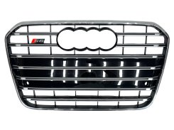 Решетка радиатора Chrome Black (в стиле S6) для Audi A6 C7 2011–2014