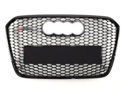Решетка радиатора Full Black (в стиле RS6) для Audi A6 C7 2011–2014