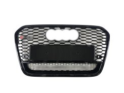 Решетка радиатора Full Black (в стиле RS6 quattro) для Audi A6 C7 2011–2014