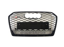 Решетка радиатора Audi A6 C7 RS6 14-18г Full Black Quattro