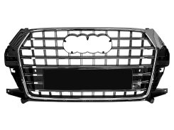 Решетка радиатора Chrome Black (в стиле SQ3) для Audi Q3 8U 2014–2018