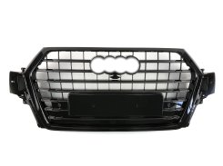 Решетка радиатора Full Black (в стиле SQ7) для Audi Q7 4M 2015–2020