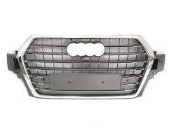 Решетка радиатора Silver Chrome (в стиле SQ7) для AUDI Q7 4M 2015–2020