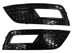 Грати в бампер Audi A4 B8 2011–2015г For ACC у стиле RS Full Black