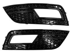 Грати в бампер Audi A4 B8 2011–2015г For ACC у стиле RS Full Black