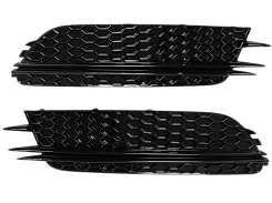 Грати в бампер Audi A6 C7 11-14г у стилі RS Full Black