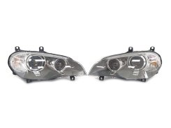 Передние фары с блоками для BMW X5 E70 2010–2013 рік (Bi-Xenon Adaptive) 63117240791 63117240792