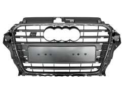 Решетка радиатора Audi A3 S3 2013–2015р Silver Chrome