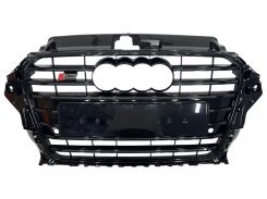 Решетка радиатора Full Black (в стиле S3) для Audi A3 8V 2012–2016