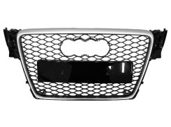 Грати радиатора Audi A4 RS4 2008–2012р Silver Black
