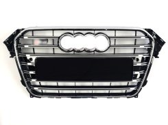 Решетка радиатора Audi A4 S4 11-15г Chrome Black