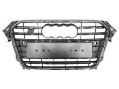 Грати радиатора Audi A4 S4 11-15г Silver Chrome