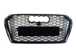 Решетка радиатора Full Black (в стиле RS4) для AUDI A4 B9 2015–2019