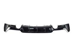 Диффузор заднего бампера для BMW 4 Series F32 / F33 / F36 стиль M-Performance 0--0 (Черный глянец)