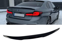 Спойлер для BMW 5 Series G30 2017–2020 стиль M4 (Черный глянец)