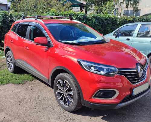 Вітровики Renault Kadjar HA 2015-2022, з хромованим молдингом, Sunplex (4 шт)