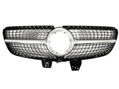Грати радіатора Silver Normal Diamond для Mercedes-Benz V-Class W447 2019–2023