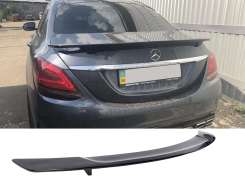 Спойлер для Mercedes C-Class W205 2014–2018 рік (стиль GTS Черный глянсовий)
