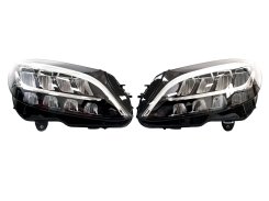 Передние фары Led High Performance (оригинал комплектные) на Mercedes-Benz C-Class W205 2018-2021 года