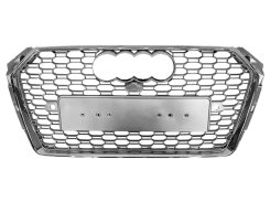 Решетка радиатора Audi A4 RS4 2015–2019 Silver Chrome