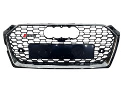 Решетка радиатора Chrome Black (в стиле RS5 под камеру) для AUDI A5 B9 2016–2020