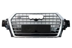 Решетка радиатора Silver black (в стиле SQ7) для Audi Q7 4M 2015–2020