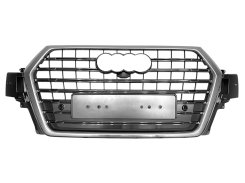 Решетка радиатора Full Silver (в стиле SQ7) для Audi Q7 4M 2015–2020